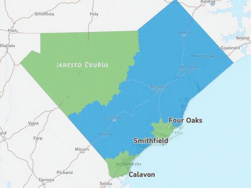 Johnston County service area map